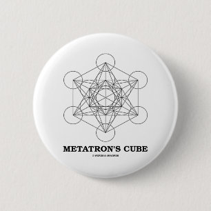 Metatron's Cube (Sacred Geometry) 6 Cm Round Badge