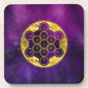 Metatron's Cube Sacred Geometry Coaster