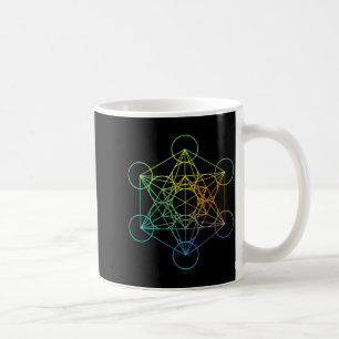 Metatrons Cube Sacred Geometry Funny Family Retro Coffee Mug