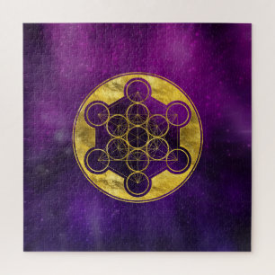 Metatron's Cube Sacred Geometry Jigsaw Puzzle