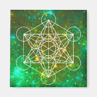 Metatron's Cube, Sacred Geometry, Spiritual Symbol Magnet