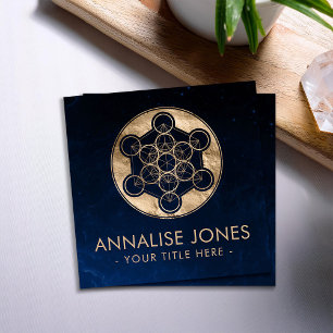 Metatron's Cube Sacred Geometry Square Business Card