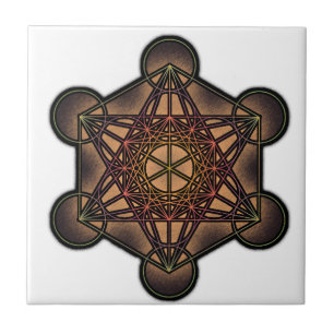 Metatron's Cube - Sacred Geometry Symbol Ceramic Tile