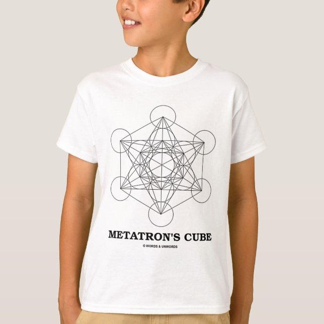 Metatron's Cube (Sacred Geometry) T-Shirt (Front)