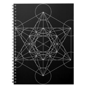 Metatron's Cube Spiral Notebook
