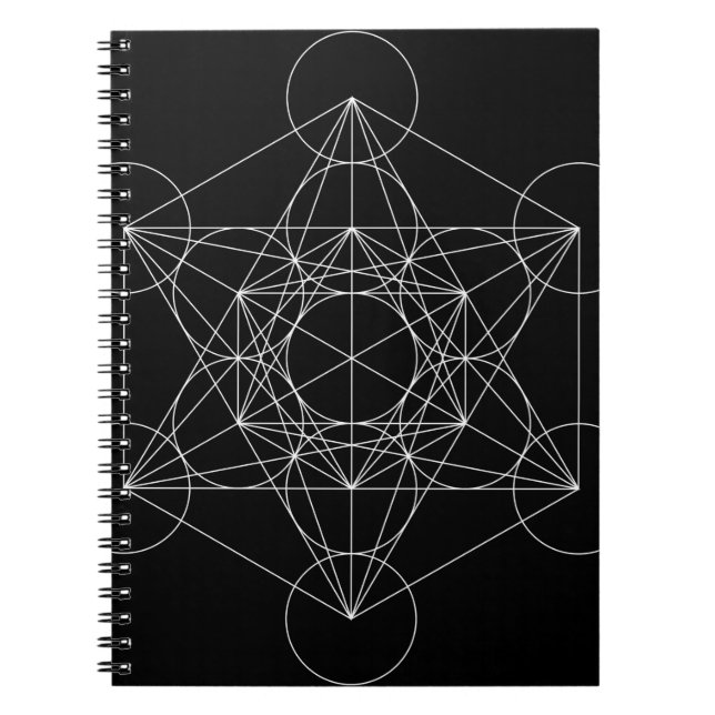 Metatron's Cube Spiral Notebook (Front)