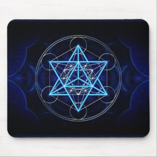 Metatrons dice - Merkaba - star tetrahedron Mouse Pad