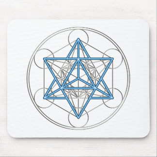 Metatrons dice - Merkaba - star tetrahedron Mouse Pad