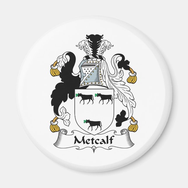Metcalf Family Crest Magnet (Front)