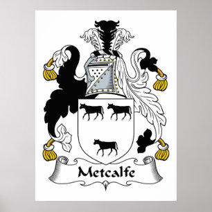 Metcalfe Family Crest Poster