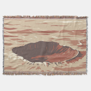 Meteor Crater Throw Blanket