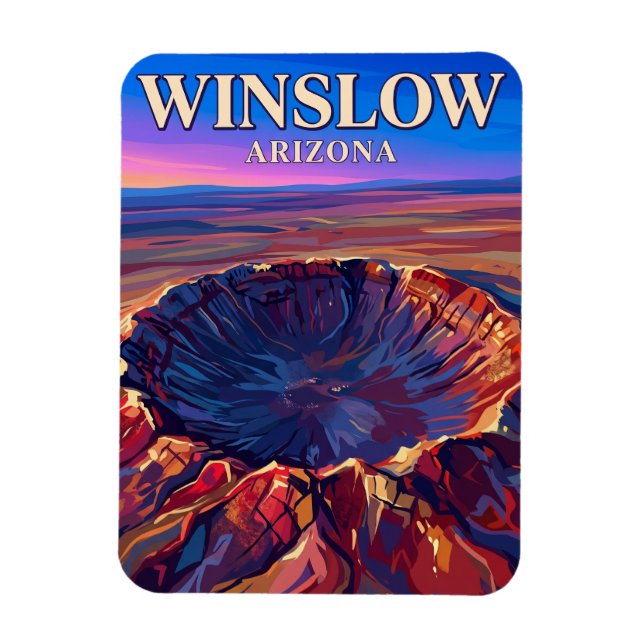 Meteor Crater USA Magnet (Vertical)