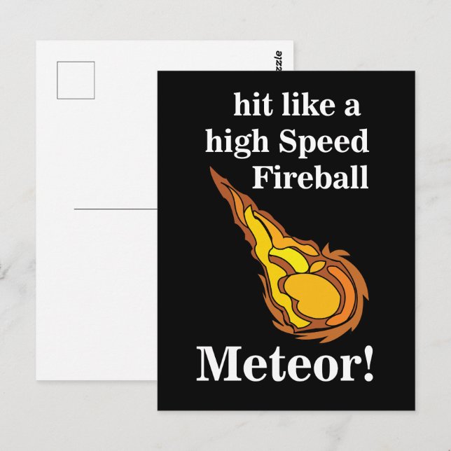 Meteor Shooting Star Fireball Meteor Postcard (Front/Back)