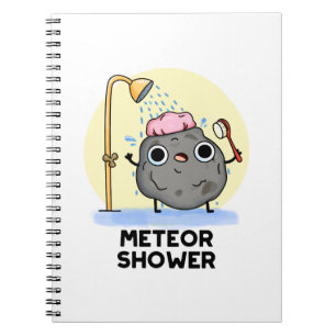Meteor Shower Cute Science Pun Notebook