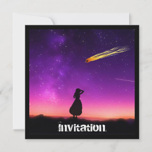 Meteor Shower Post Apocalpytic Doom Party Invitation