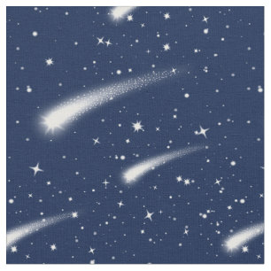 Meteor Shower Shooting Star Fabric by the Yard