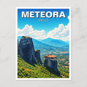Meteora Greece Travel Postcard