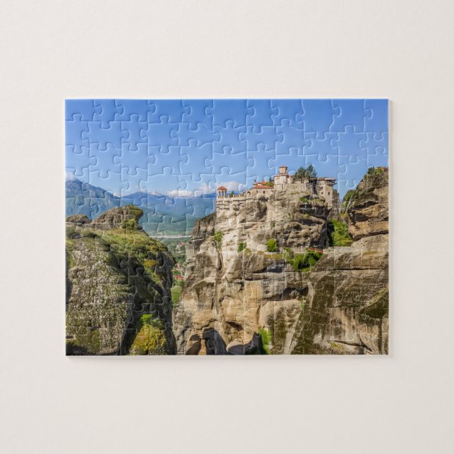 Meteora Monastery View Greece Jigsaw Puzzle (Horizontal)