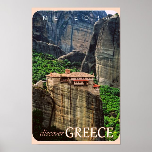 Meteora Travel Poster (Front)