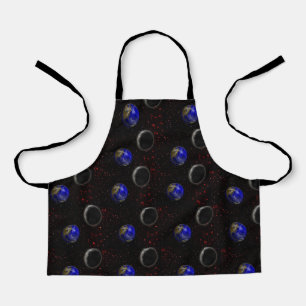 Meteorite And Earth, Kids Full Print Apron