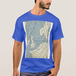 Meteorological Weather map of Europe T-Shirt