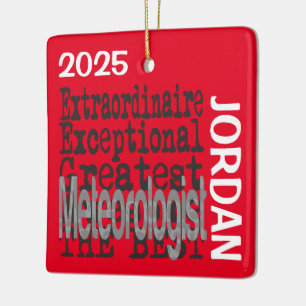 Meteorologist Extraordinaire CUSTOM Ceramic Ornament