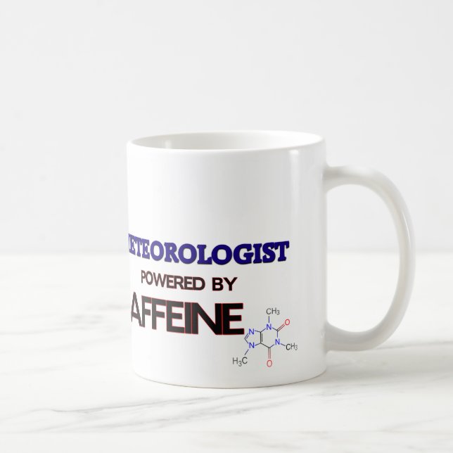 Meteorologist Powered by caffeine Coffee Mug (Right)
