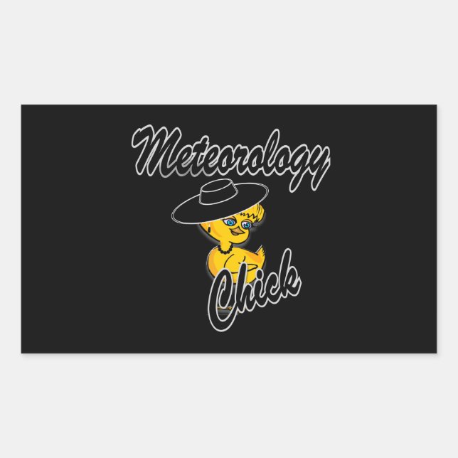 Meteorology Chick #4 Rectangular Sticker (Front)
