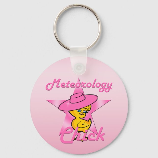 Meteorology Chick #8 Key Ring (Front)
