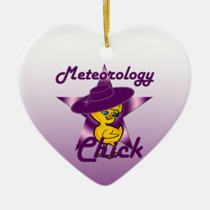 Meteorology Chick #9 Ceramic Ornament