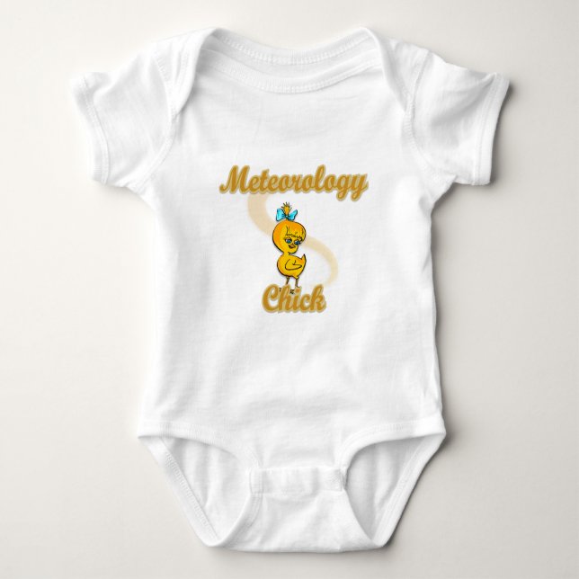 Meteorology Chick Baby Bodysuit (Front)