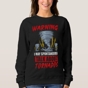 Meteorology Kids Tornado Storm Chasing Storm Fan Sweatshirt