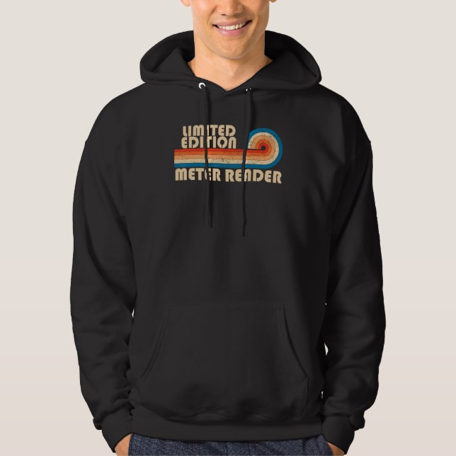 METER READER Funny Job Title Profession Birthday W Hoodie (Front)