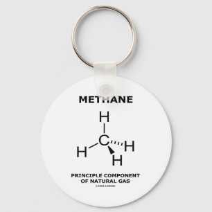 Methane Principle Component Of Natural Gas Key Ring
