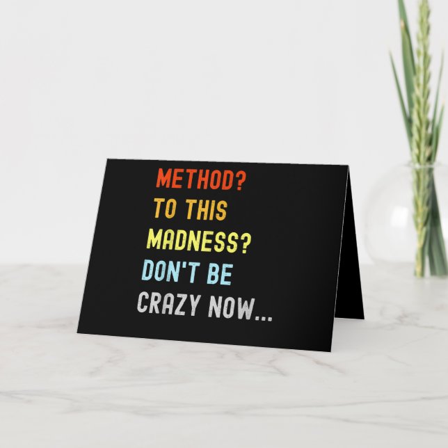 Method To Madness Engineer Mechanic Coder Card (Front)