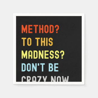 Method To Madness Engineer Mechanic Coder Napkin