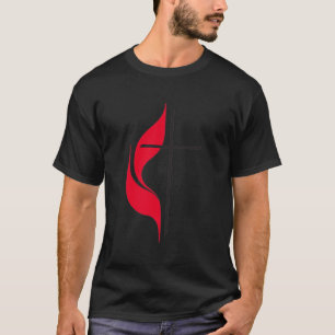 Methodist Flag Pocket Christian Cross Methodists T T-Shirt