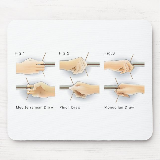 Methods Drawing Bows Kyudo Archery Yumi Bow Draw Mouse Pad (Front)