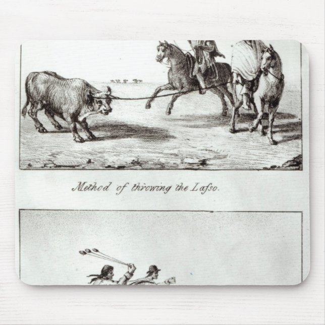 Methods of Throwing the Lasso and the Bolas Mouse Pad (Front)