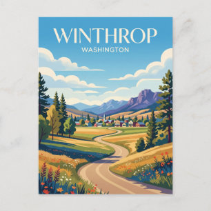 Methow Valley USA Postcard