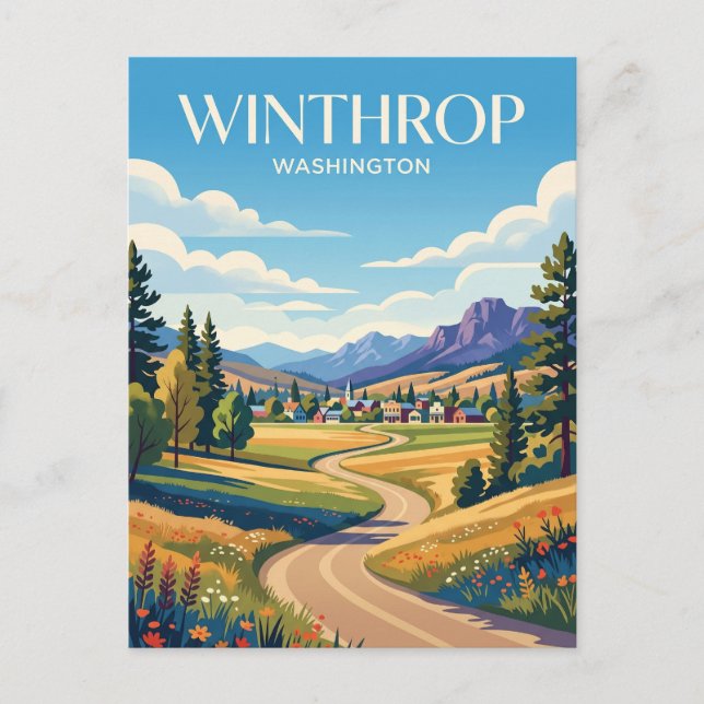 Methow Valley USA Postcard (Front)