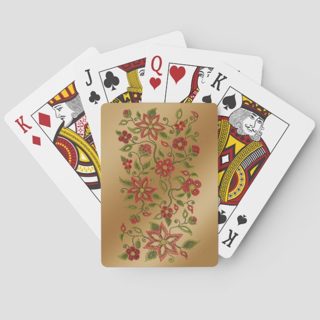 Metis Art Cards Custom Metis Beading Playing Cards (Back)