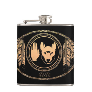 Metis Art Flask Custom Metis Rebellion Flag Flask