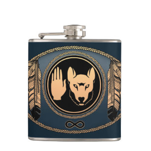 Metis Art Flask Custom Metis Rebellion Flag Flask