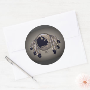 Metis Art Stickers Native Spirit Buffalo Stickers