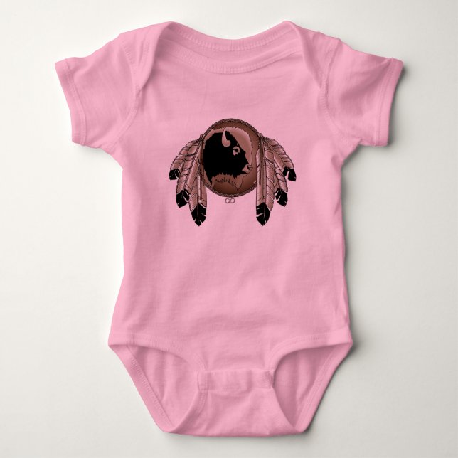 Metis Baby Shirts First Nations Art Baby Shirt (Front)