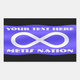 Metis Flag Art Stickers Personalised Metis Sticker