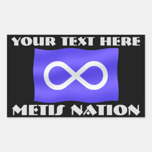 Metis Flag Art Stickers Personalised Metis Sticker