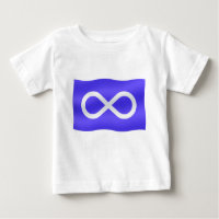 Metis Flag Baby T-shirt First Nation Baby Shirt