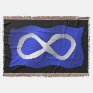 Metis Flag Blanket First Nations Throw Blankets